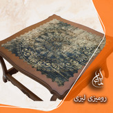رومیزی مخمل لمینت دار لیزری ایران خاتون در ابعاد (۹۰ در ۹۰ ) کد ۳۸
