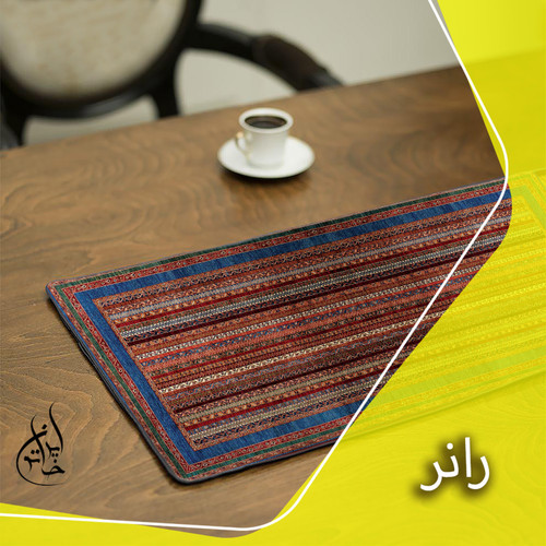 رانر مخمل لمینت دار (مخمل کوبیده) ایران خاتون طرح سنتی کد 72