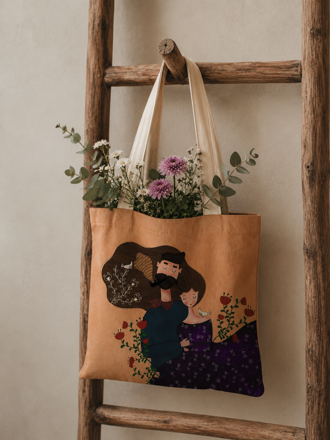 ساک خرید پارچه ای ایران خاتون در ابعاد (۳۵ در ۴۰) کد ۵۰