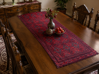 رانر مخمل لمینت دار (مخمل کوبیده) ایران خاتون طرح سنتی کد 74
