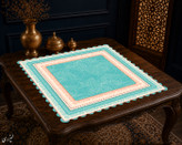 رومیزی مخمل لمینت دار ایران خاتون طرح سنتی کد 89