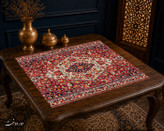 رومیزی مخمل لمینت دار ایران خاتون طرح سنتی کد 88