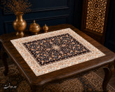 رومیزی مخمل لمینت دار ایران خاتون طرح سنتی کد 85