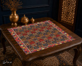 رومیزی مخمل لمینت دار ایران خاتون طرح سنتی کد 82