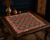 رومیزی مخمل لمینت دار ایران خاتون طرح سنتی کد 82