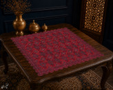 رومیزی مخمل لمینت دار ایران خاتون طرح سنتی کد 81