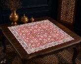 رومیزی مخمل لمینت دار ایران خاتون طرح سنتی کد 79
