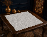 رومیزی مخمل لمینت دار ایران خاتون طرح سنتی کد 72