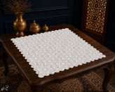 رومیزی مخمل لمینت دار ایران خاتون طرح سنتی کد 70