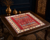 رومیزی مخمل لمینت دار ایران خاتون طرح سنتی کد ۵۹