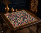 رومیزی مخمل لمینت دار ایران خاتون طرح سنتی کد ۵۴