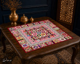 رومیزی مخمل لمینت دار ایران خاتون طرح سنتی کد ۳۹