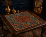 رومیزی مخمل لمینت دار ایران خاتون طرح سنتی کد ۵