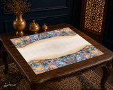 رومیزی مخمل لمینت دار ایران خاتون طرح سنتی کد ۲۱