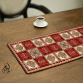 رانر مخمل لمینت دار (مخمل کوبیده) ایران خاتون طرح سنتی کد 96