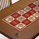رانر مخمل لمینت دار (مخمل کوبیده) ایران خاتون طرح سنتی کد 96